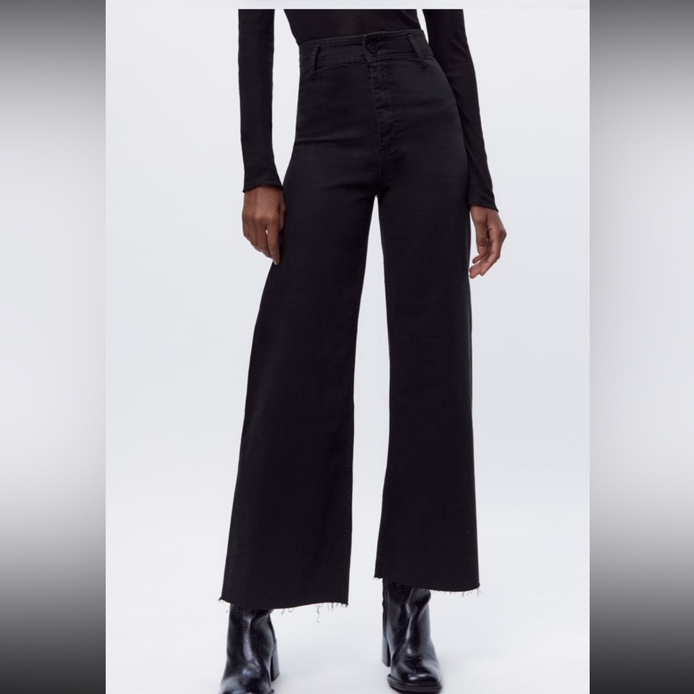 Zara ZW Sailor Jeans, Black, Size 6, Very good condition